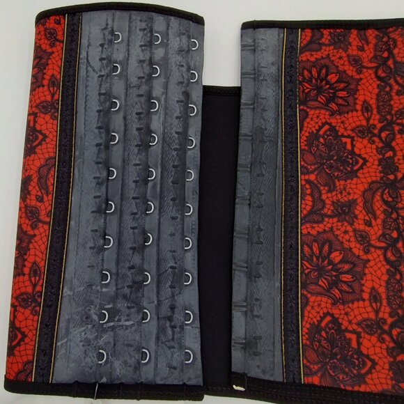 Squeez Me Skinny Tribal Red 10 inch Waist Trainer  Size 2XL  NWT - Picture 2 of 8